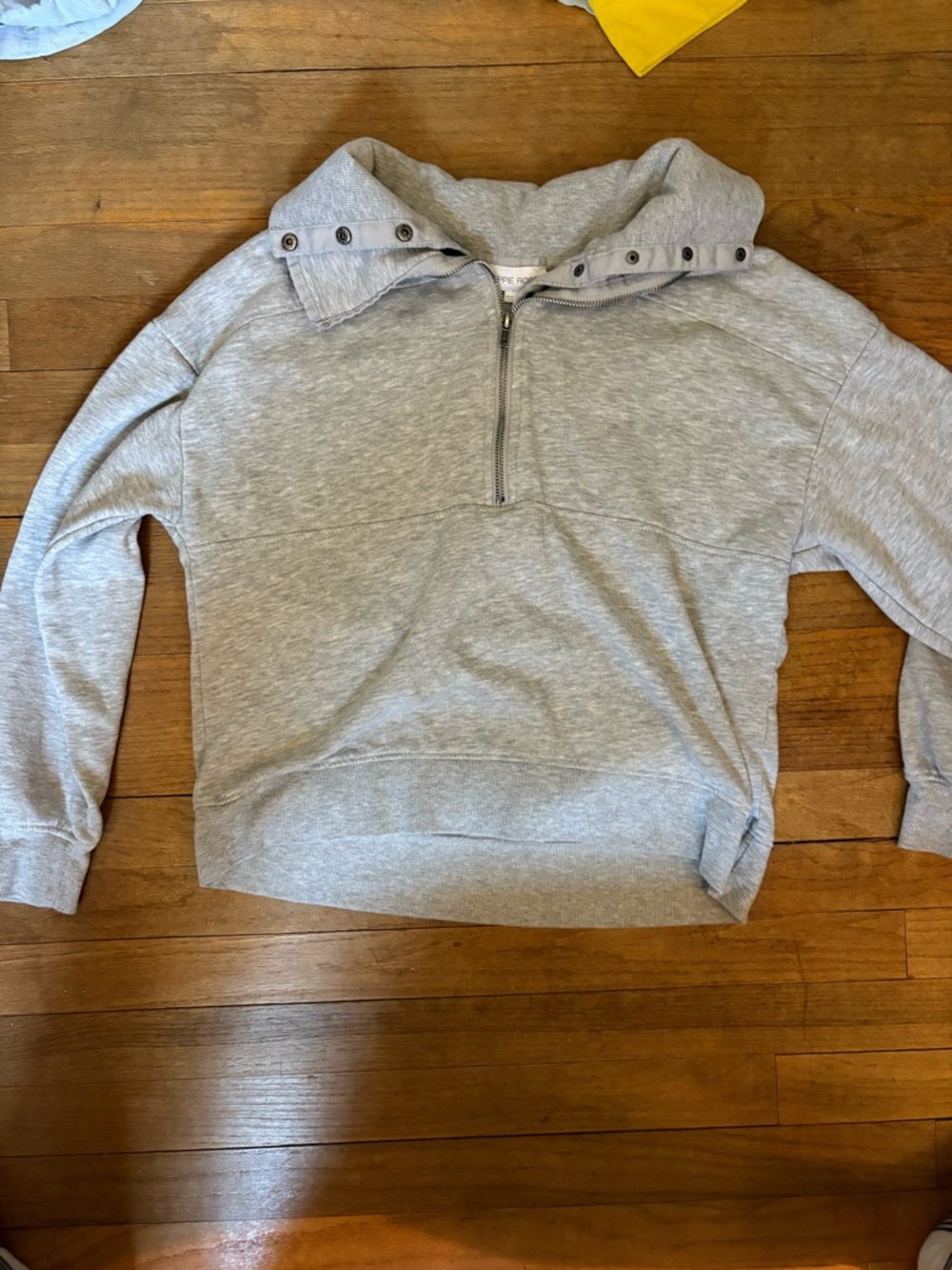 Hippie Rose Light Gray Zip-Up Hoodie Jacket